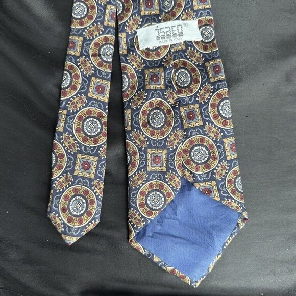 Vintage JSACO 100% Silk Tie Multicolored Patterned Statement Piece - Picture 14 of 16